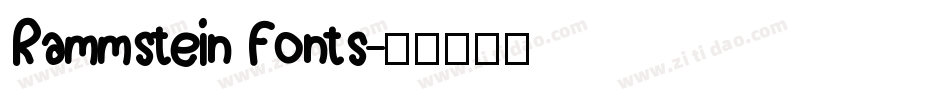 Rammstein Fonts字体转换